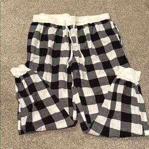 Black and White Checkered Pajama Pants
